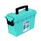 Stackable Craft Storage Box with Handle, Locking Art Supply Box, Plastic Storage Containers with Lids, Craft Organizer Box, Teal
